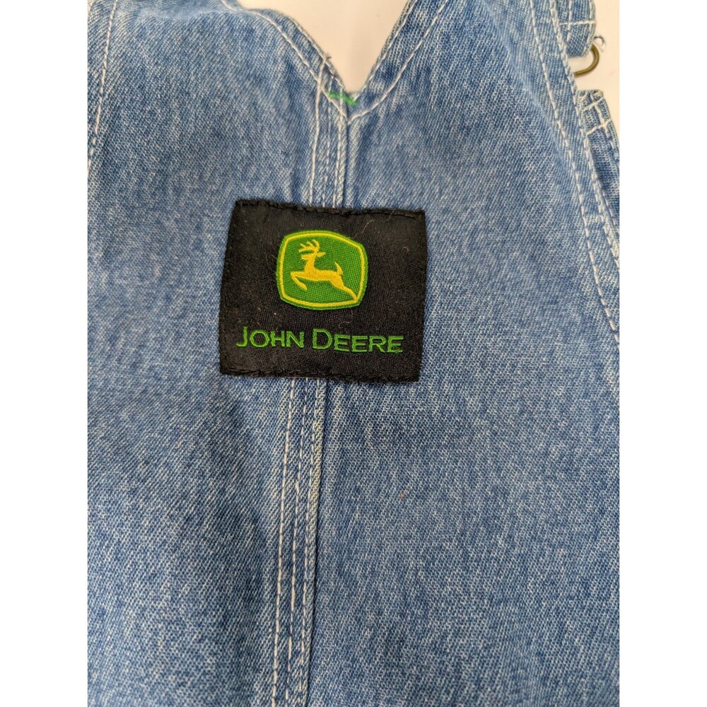 Upcycled John Deere Denim Overall Tote Bag Boho Frog Handcrafted Kidcore - Picture 6 of 10